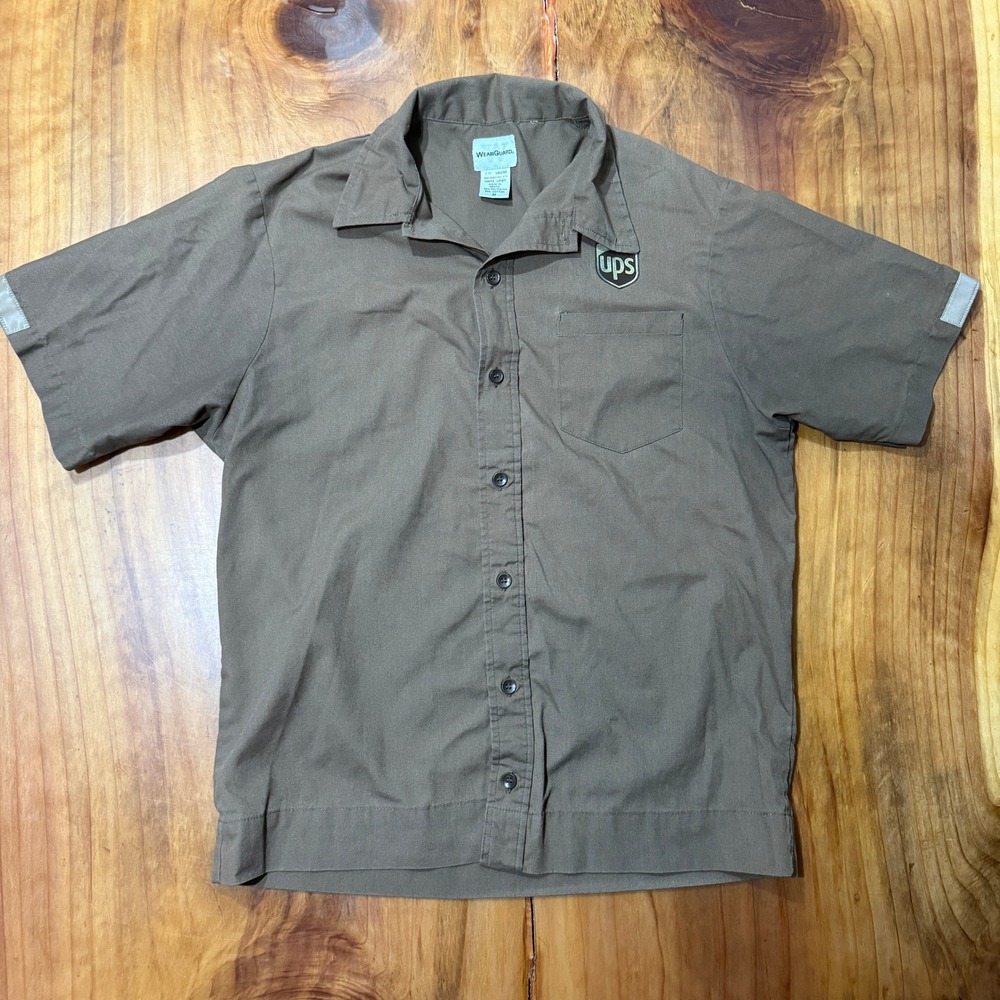 UPS WearGuard Shirt Mens M United Parcel Service Delivery Cotton Blend U25